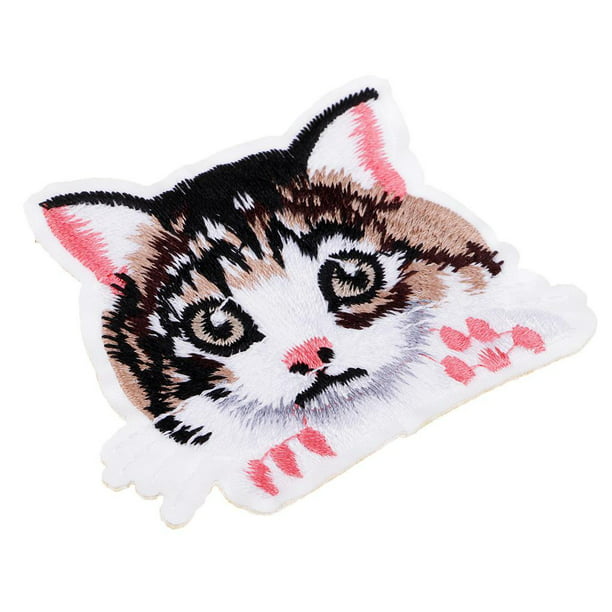 Lovely Cat Animal Sew Iron On Patch Bag Clothes Applique DIY Crafts Embroidered